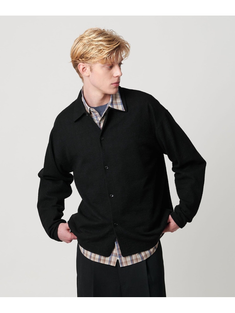 【SALE／30%OFF】エア ミラノ ニット シャツ 抗菌防臭 BEAUTY\u0026YOUTH UNITED ARROWS ユナイテッドアローズ アウトレット トップス カーディガン ブラック【RBA_E】【送料無料】[ Fashion]