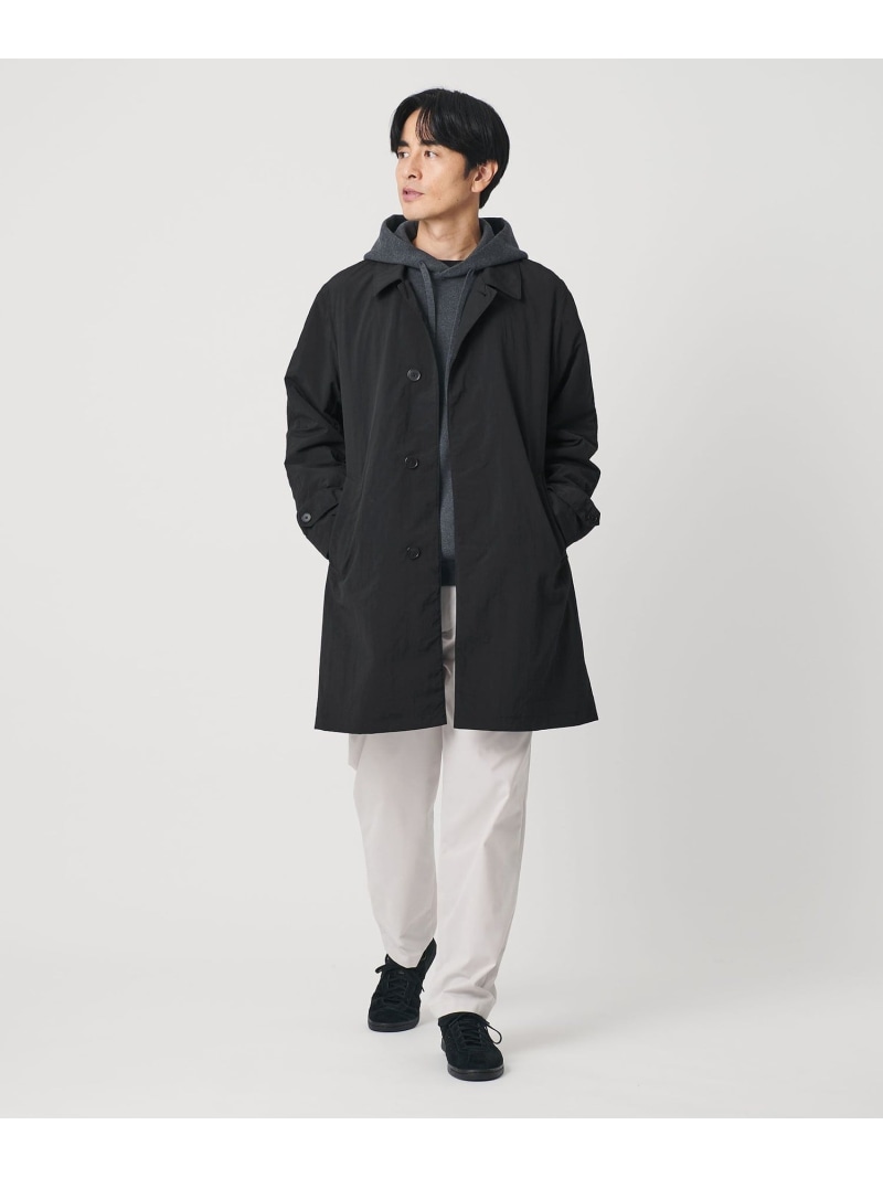 PERTEX ナイロン バルマカーン 厚地の外套 撥水役立つこと BEAUTY\u0026YOUTH UNITED ARROWS ユナイテッドアローズ 逃げ口 ジャケット・アウター ステンカラー厚地の外套 ベージュ 薄墨色 黒いこと【貨物輸送無料】[ Fashion]