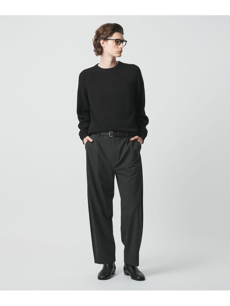 【SALE／30%OFF】ウーリー バレル 1プリーツ スラックス NO.9 BEAUTY&YOUTH UNITED ARROWS ユナイテッドアローズ アウトレット パンツ その他のパンツ グレー ブラック【RBA_E】【送料無料】[ Fashion]｜UNITED ARROWS LTD. OUTLET