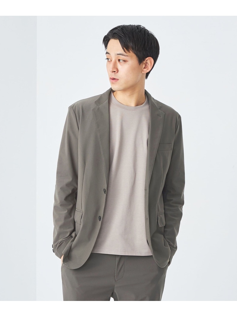 【SALE／60%OFF】エアトール トリコット ナロー ジャケット -ストレッチ・通気性- UNITED ARROWS green label relaxing ユナイテッドアローズ アウトレット ジャケット・アウター テーラードジャケット・ブレザー ブラック グレー グ【RBA_E】【送料無料】[ Fashion]