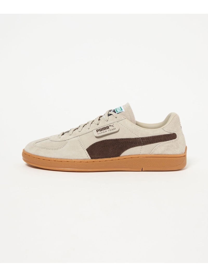 【SALE／30%OFF】【国内EXCLUSIVE】＜PUMA＞SUPER TEAM スニーカー(22.5糎~25糎) UNITED ARROWS green label relaxing ユナイテッドアローズ 降車口 シューズ・靴 スニーカー ぶどう酒赤いこと ベージュ【RBA_E】【貨物輸送無料】[ Fashion]