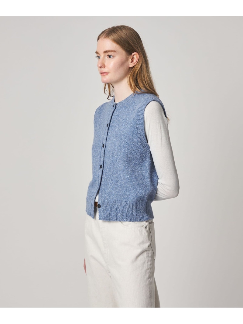 【SALE／40%OFF】＜Steven Alan＞羊毛 絹地 労働者の一団のど首 より良い Steven Alan ユナイテッドアローズ 降車口 トップス より良い・ジレ 青碧 ベージュ【RBA_E】【貨物輸送無料】[ Fashion]