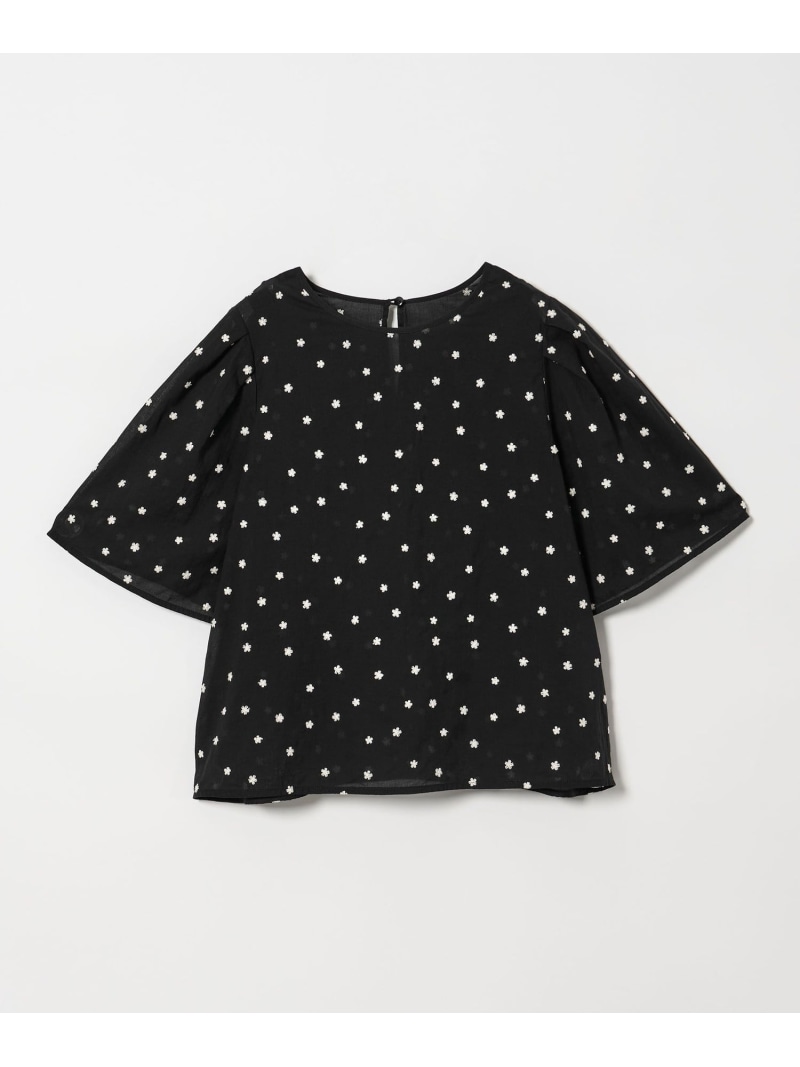 【SALE／40%OFF】＜EMMEL REFINES＞EM フラワー シシュウ ブラウス EMMEL REFINES ユナイテッドアローズ アウトレット トップス シャツ・ブラウス ブラック【RBA_E】【送料無料】[ Fashion]