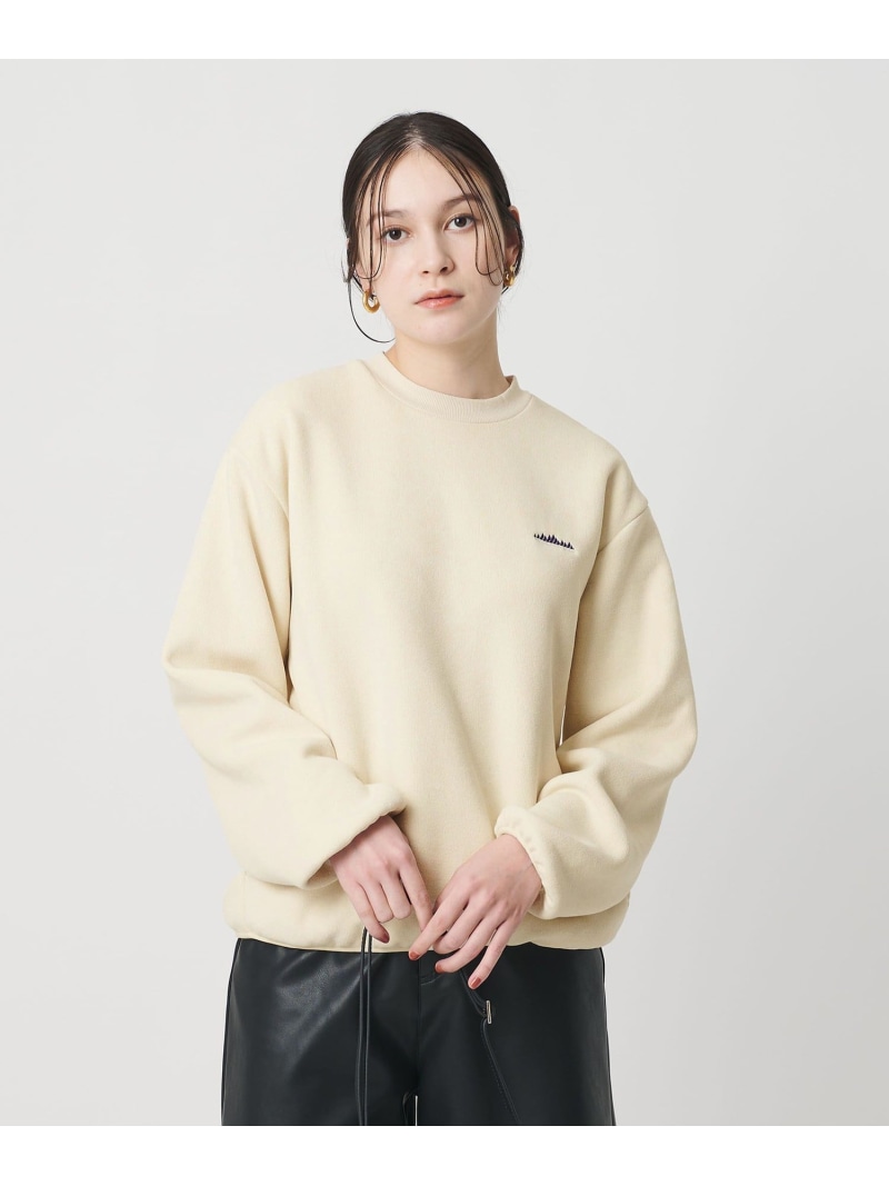 ＜THOUSAND MILE＞フリース クルーネックプルオーバー BEAUTY\u0026YOUTH UNITED ARROWS ユナイテッドアローズ 逃げ口 トップス カットソー・プルオーバー 白いこと 薄墨色 黒いこと【貨物輸送無料】[ Fashion]