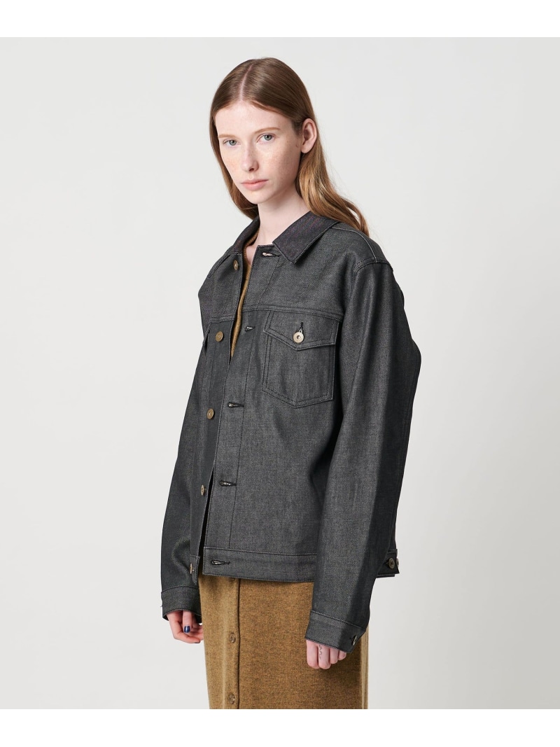 【SALE／50%OFF】＜Steven Alan＞綿織物 ジーンズ 上衣 Steven Alan ユナイテッドアローズ 降車口 ジャケット・アウター ジーンズ上衣 米国海軍 青碧【RBA_E】【貨物輸送無料】[ Fashion]