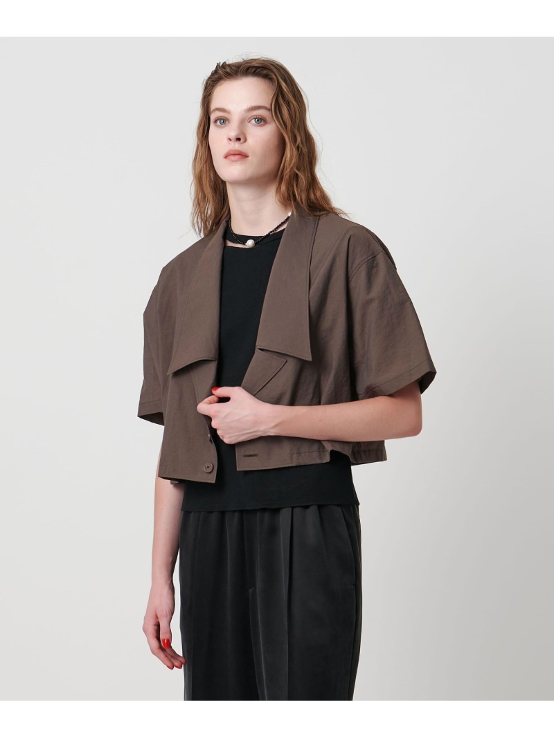 【SALE／60%OFF】＜ASTRAET＞ラペル ショートスリーブシャツ2 ASTRAET ユナイテッドアローズ 逃げ口 トップス プルオーバー・トップ 赤銅色 黒いこと【RBA_E】【貨物輸送無料】[ Fashion]
