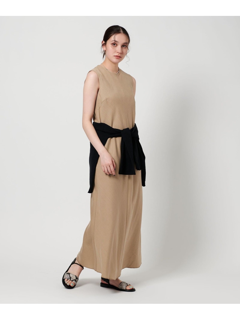 【SALE／40%OFF】麻ブレンド バイアス フレアワンピース BEAUTY&YOUTH UNITED ARROWS ユナイテッドアローズ アウトレット ワンピース・ドレス その他のワンピース・ドレス ネイビー ベージュ【RBA_E】【送料無料】[ Fashion]