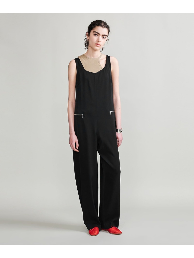 【SALE／50%OFF】＜H＞ツイルオールインワン BEAUTY&YOUTH UNITED ARROWS ユナイテッドアローズ アウトレット ワンピース・ドレス ワンピース ブラック ネイビー【RBA_E】【送料無料】[ Fashion]