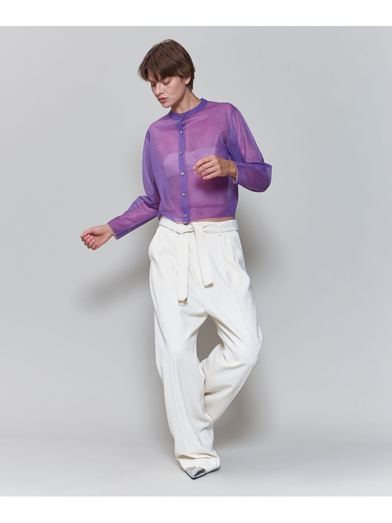 6（ROKU）カーディガン　ユナイテッドアローズ 楽天市場】【SALE／60%OFF】＜6(ROKU)＞SHEER COLOR RIB