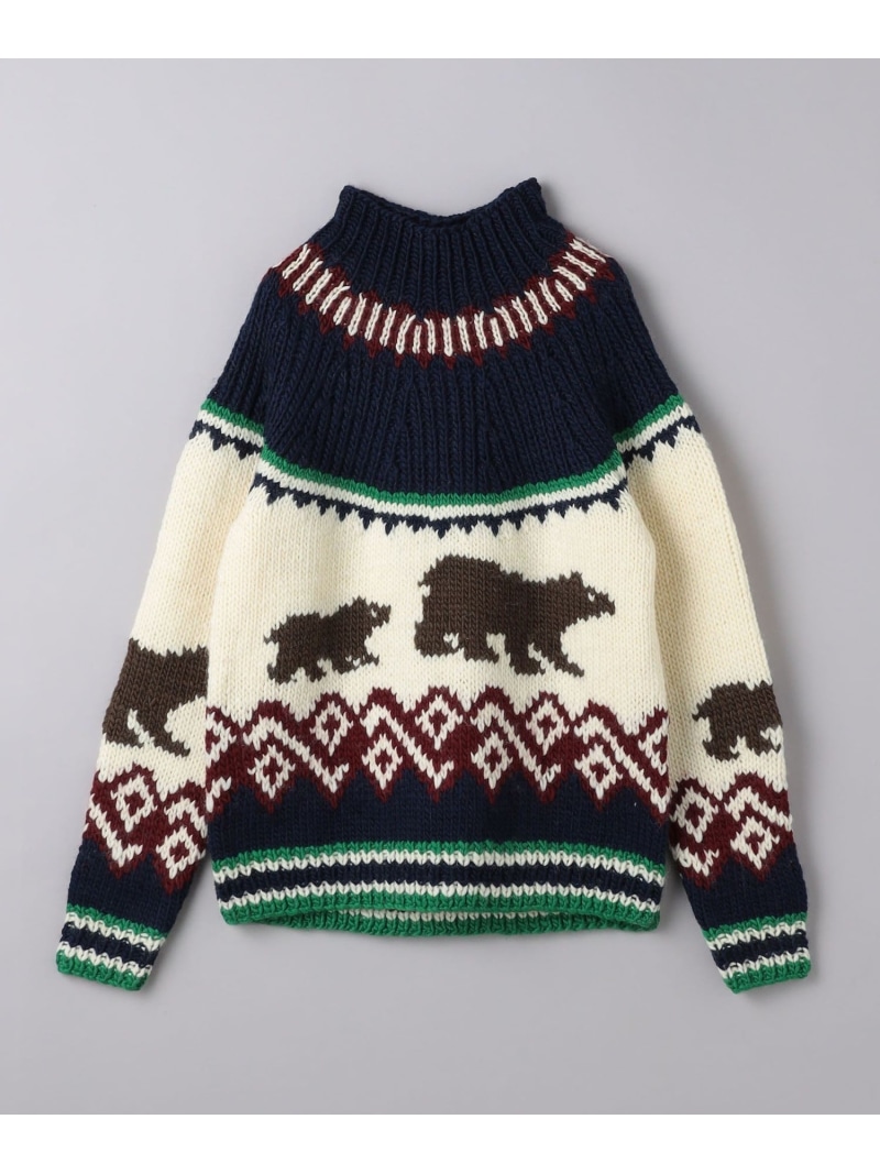 【SALE／60%OFF】＜kolor＞ ベアー ハイネック ニット UNITED ARROWS ユナイテッドアローズ アウトレット トップス ニット ネイビー【RBA_E】【送料無料】[ Fashion]