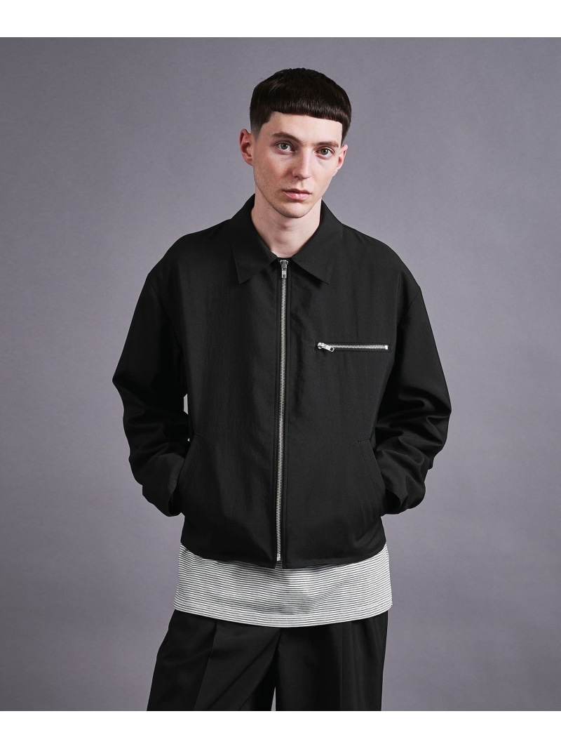 【SALE／50%OFF】エアーバックサテンシリーズ ジップ ジャケット -セットアップ対応- monkey time BEAUTY&YOUTH UNITED ARROWS ユナイテッドアローズ アウトレット ジャケット・アウター その他のジャケット・アウター ブラック ネイ【RBA_E】【送料無料】[ Fashion]｜UNITED ARROWS LTD. OUTLET