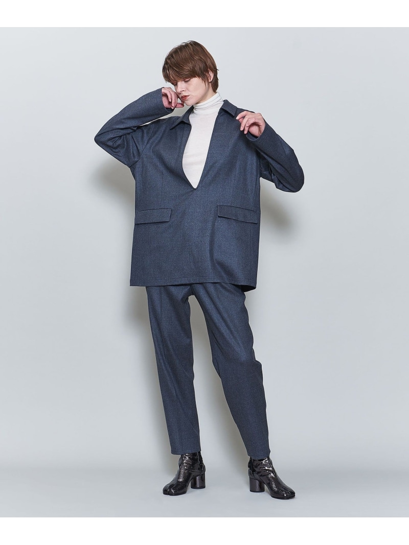 【SALE／70%OFF】＜6(ROKU)＞W/PU スリム テーパード パンツ 6(ROKU) ユナイテッドアローズ アウトレット パンツ スラックス・ドレスパンツ グレー【RBA_E】【送料無料】[ Fashion]