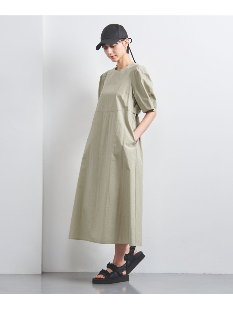 【SALE／50%OFF】オープン バックリボン ワンピース UNITED ARROWS ユナイテッドアローズ アウトレット ワンピース・ドレス ワンピース ブラック グリーン【RBA_E】【送料無料】[ Fashion]