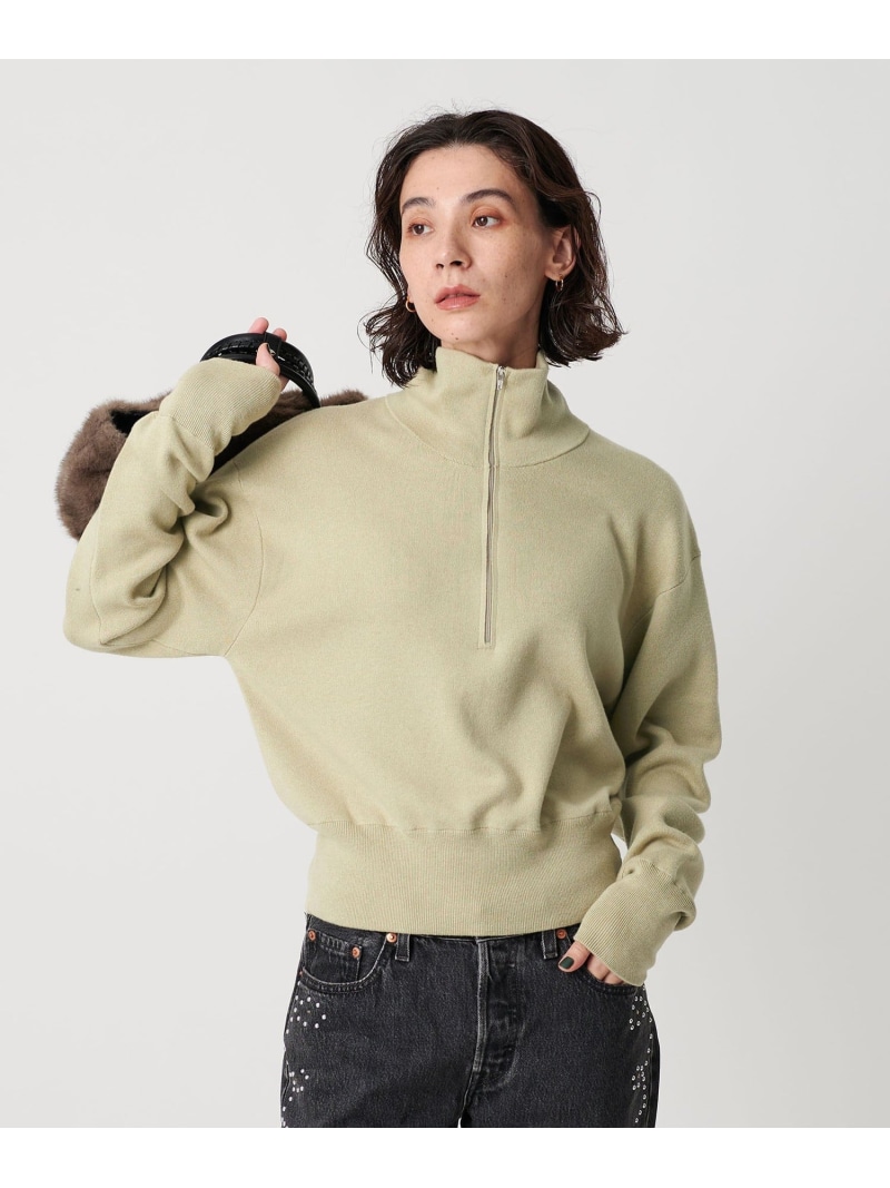 【SALE／30%OFF】コットンカシミヤ ハーフジッププルオーバー ウォッシャブル BEAUTY&YOUTH UNITED ARROWS ユナイテッドアローズ アウトレット トップス ニット ネイビー ホワイト グリーン【RBA_E】【送料無料】[ Fashion]｜UNITED ARROWS LTD. OUTLET