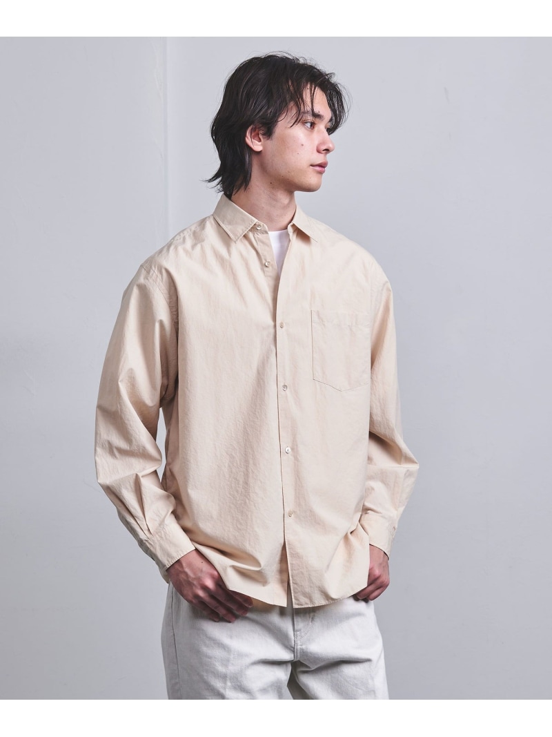【SALE／50%OFF】カリビアーナミルズ ポプリン レギュラーカラーシャツ UNITED ARROWS ユナイテッドアローズ アウトレット トップス シャツ・ブラウス ピンク ブルー ベージュ ホワイト【RBA_E】【送料無料】[ Fashion]