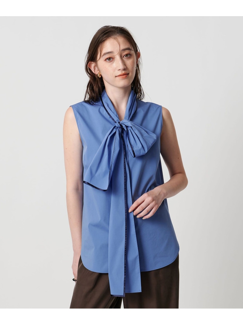 【SALE／30%OFF】パイピング リボン ブラウス UNITED ARROWS ユナイテッドアローズ アウトレット トップス シャツ・ブラウス ホワイト【RBA_E】【送料無料】[ Fashion]