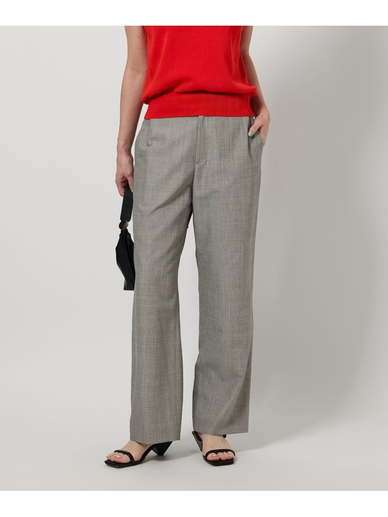 【SALE／50%OFF】レーヨンブレンド ストレート パンツ BEAUTY&YOUTH UNITED ARROWS ユナイテッドアローズ アウトレット パンツ スラックス・ドレスパンツ グレー ブラウン【RBA_E】【送料無料】[ Fashion]