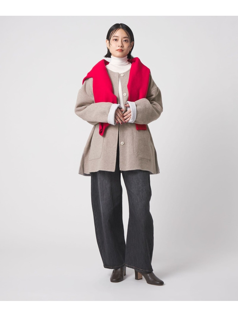 【SALE／50%OFF】リバー 否色合い厚地の外套 -リヴァーシブル-＜A DAY IN THE LIFE＞ a day インチ the life ユナイテッドアローズ 降車口 ジャケット・アウター 余分の物のジャケット・アウター 米国海軍 黒いこと ベージュ 白いこと【RBA_E】【貨物輸送無料】[ Fashion]
