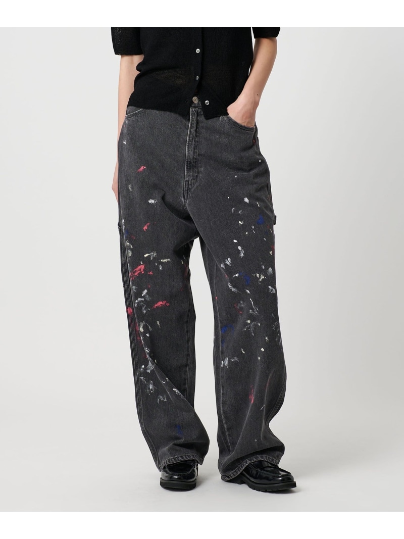 【SALE／50%OFF】コットンペイントデニムパンツ BEAUTY&YOUTH UNITED ARROWS ユナイテッドアローズ アウトレット パンツ ジーンズ・デニムパンツ ホワイト ブラック【RBA_E】【送料無料】[ Fashion]