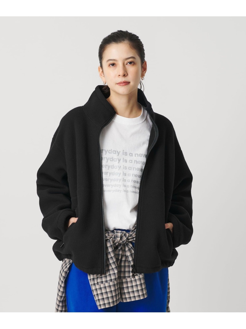【SALE／30%OFF】ポリエステルフリース ジップブルゾン BEAUTY&YOUTH UNITED ARROWS ユナイテッドアローズ アウトレット ジャケット・アウター ブルゾン・ジャンパー ブラック【RBA_E】【送料無料】[ Fashion]｜UNITED ARROWS LTD. OUTLET