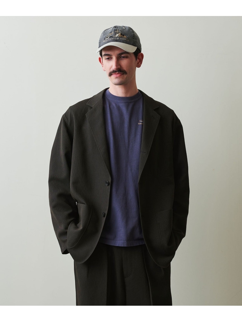 【SALE／50%OFF】＜Steven Alan＞ PE/L ブッチャー シングルブレスト 3B ジャケット Steven Alan ユナイテッドアローズ アウトレット ジャケット・アウター テーラードジャケット・ブレザー グレー【RBA_E】【送料無料】[ Fashion]