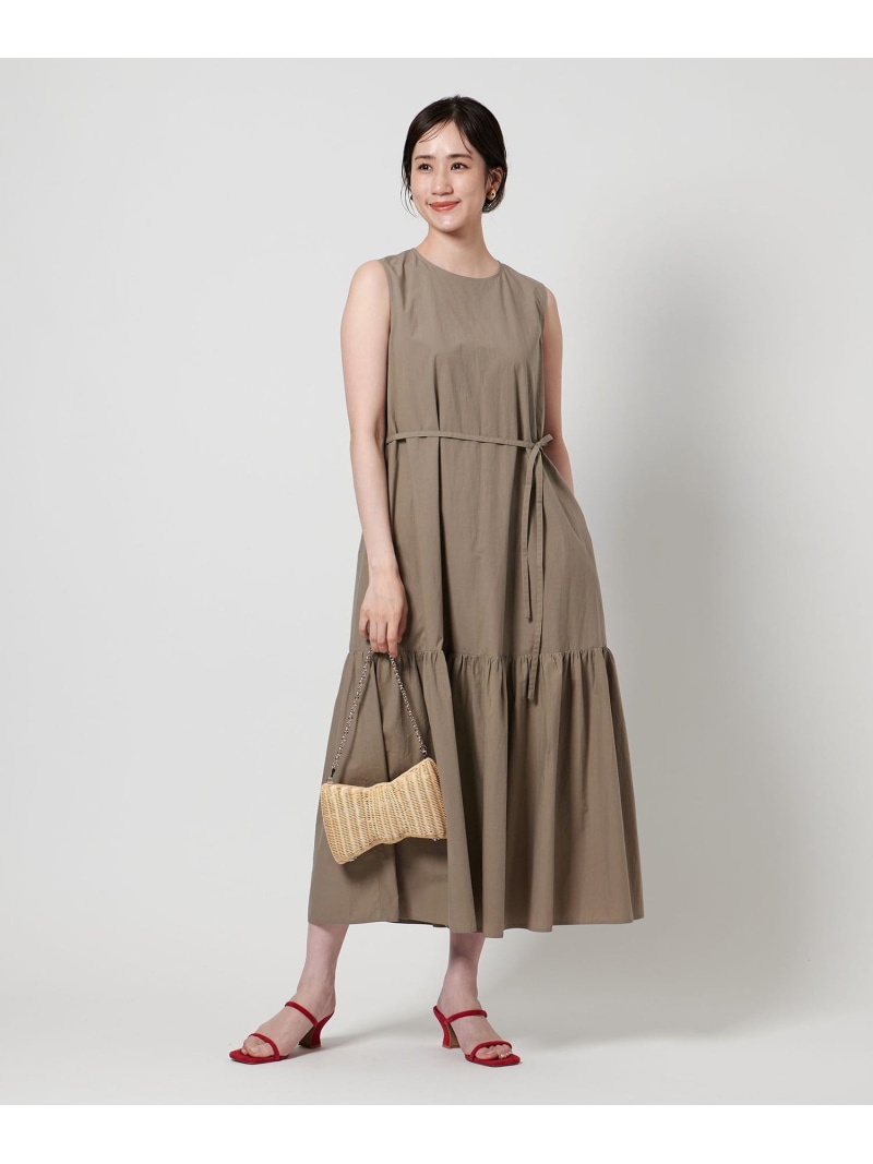【SALE／30%OFF】ティアード マキシ ワンピース UNITED ARROWS ユナイテッドアローズ アウトレット ワンピース・ドレス ワンピース ブラック【RBA_E】【送料無料】[ Fashion]