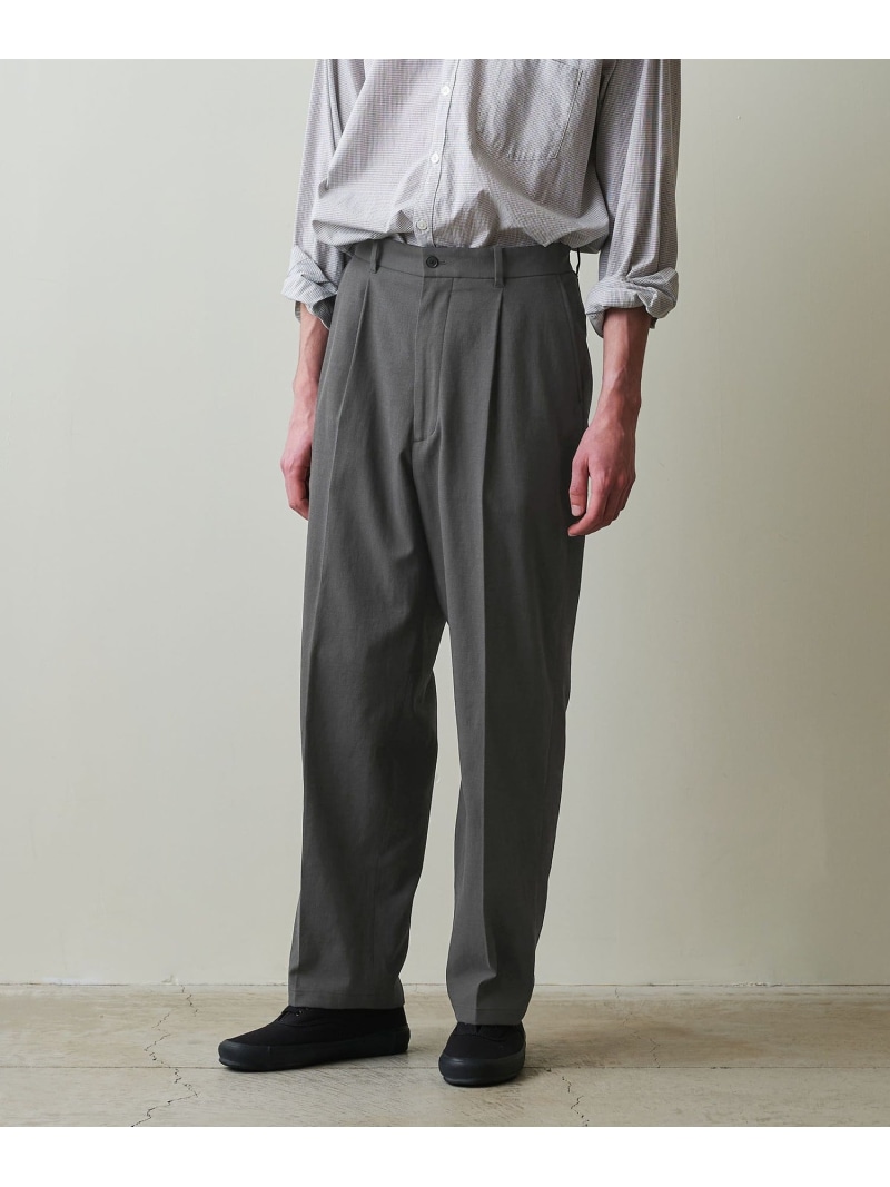 【SALE／50%OFF】＜Steven Alan＞ TCL オックス アウト ワンプリーツ スラックス Steven Alan ユナイテッドアローズ アウトレット パンツ スラックス・ドレスパンツ ホワイト グレー ブラック【RBA_E】【送料無料】[ Fashion]