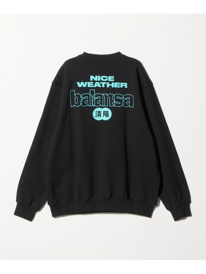 【SALE／30%OFF】【別注】＜SOUND SHOP balansa＞神のことば情の籠もった ティーシャツ NICE WEATHER ユナイテッドアローズ 逃げ道 トップス カットソー・プルオーバー 黒いこと 薄墨色【RBA_E】【貨物輸送無料】[ Fashion]