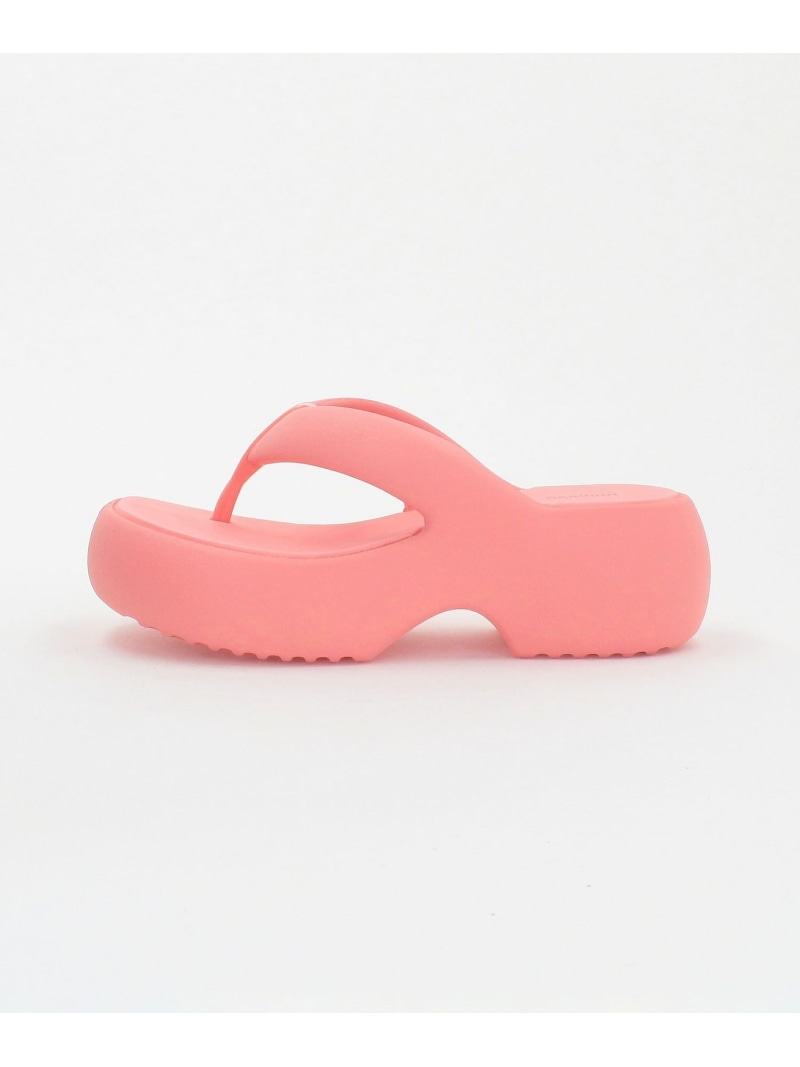 【SALE／40%OFF】＜Melissa＞ Free Fuzzy プラットホーム サンダル ＜ Select by EMMEL REFINES ＞ EMMEL REFINES ユナイテッドアローズ 逃げ口 シューズ・靴 サンダル 白いこと サクラ色 黒いこと【RBA_E】【貨物輸送無料】[ Fashion]