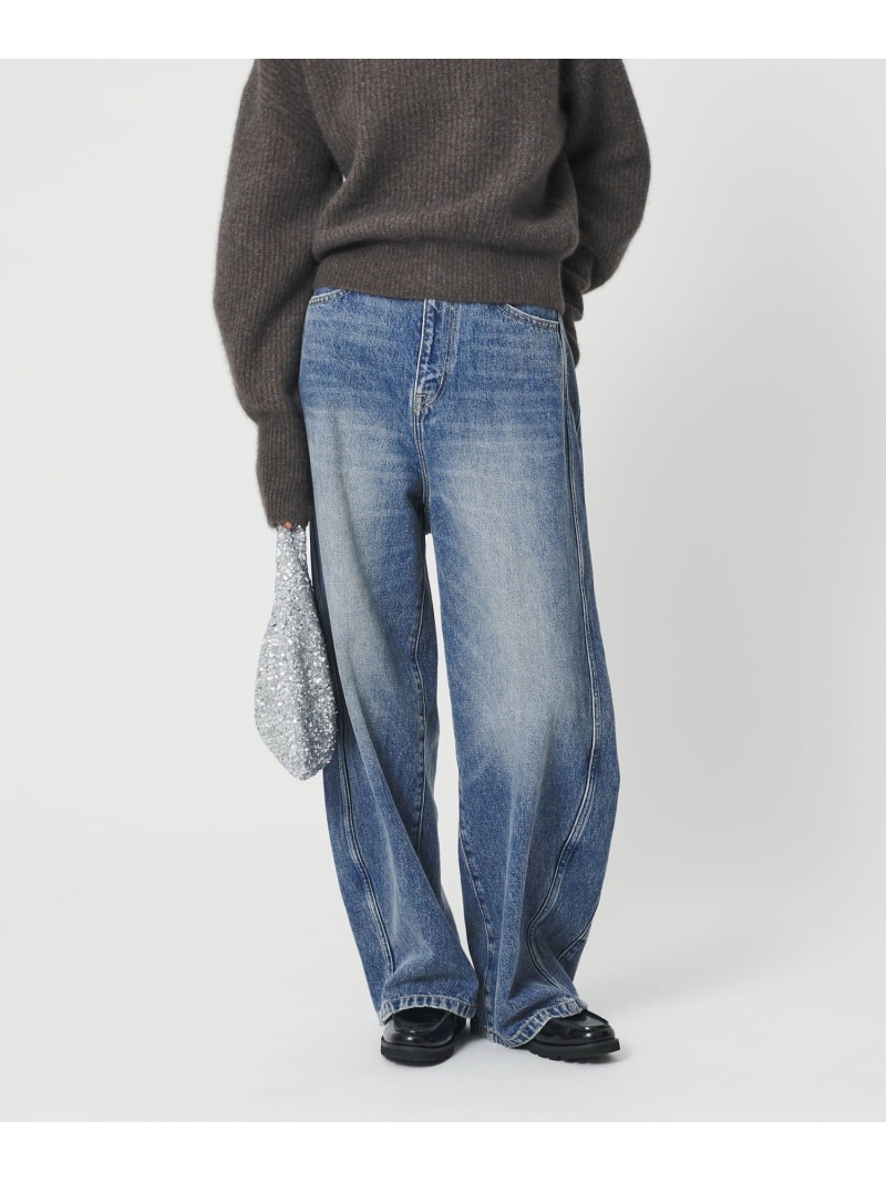 【SALE／40%OFF】綿織物ジーンズ 曲線状の形ズボン下 BEAUTY\u0026YOUTH UNITED ARROWS ユナイテッドアローズ 逃げ口 ズボン下 デニム・ジーンズズボン下 薄墨色【RBA_E】【貨物輸送無料】[ Fashion]