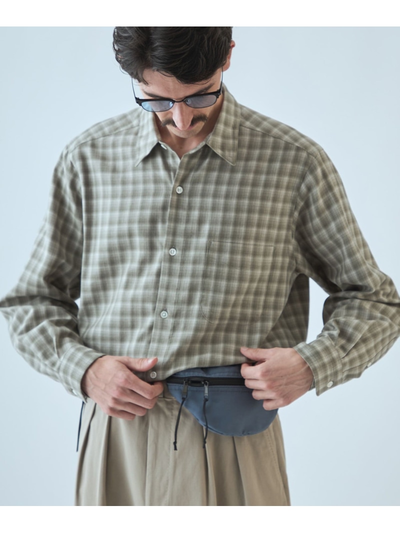 ＜Steven Alan＞ フランネル  オンブレー 読み合わせる レギュラー色合い プルオーバー NARROW Steven Alan ユナイテッドアローズ 逃げ道 トップス プルオーバー・トップ ベージュ 黒いこと 薄墨色【貨物輸送無料】[ Fashion]