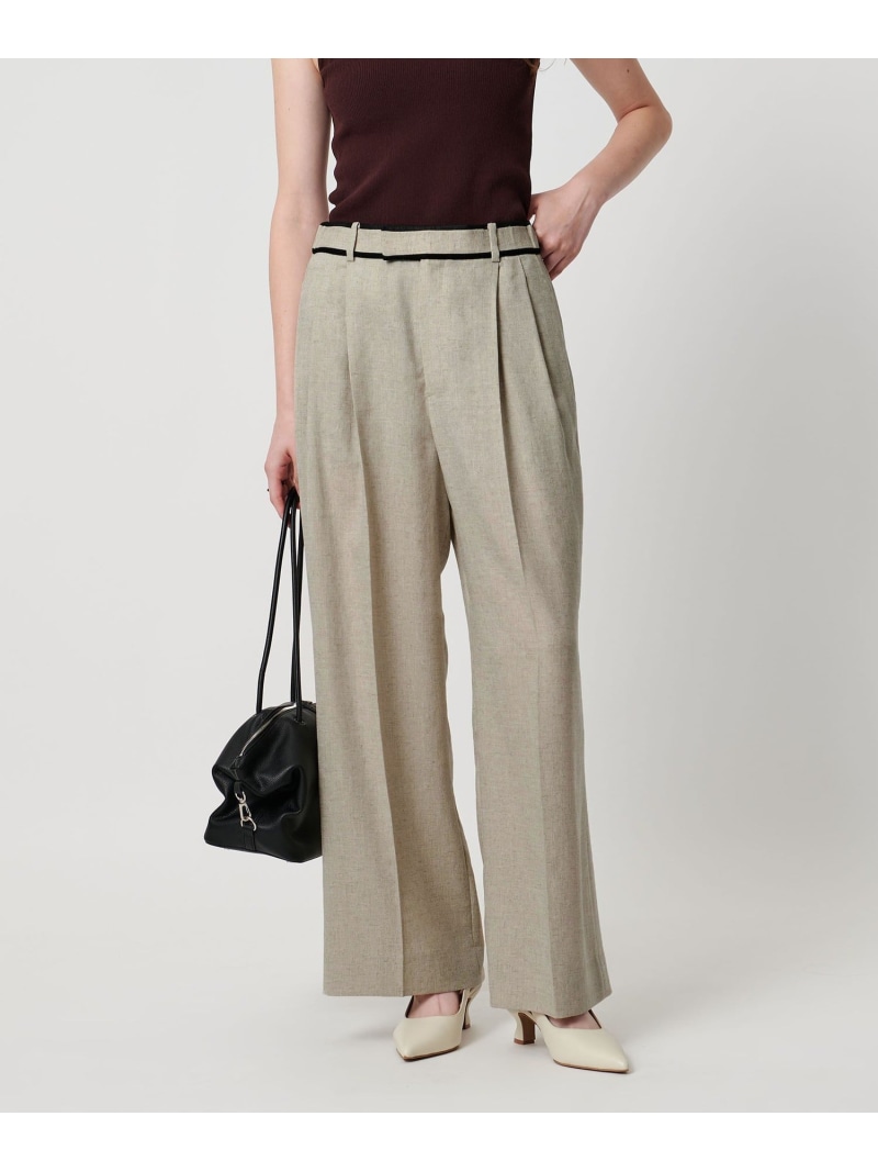 【SALE／30%OFF】Spiree IAS ワイドパンツ -UVカット 接触冷感 ストレッチ ウォッシャブル- UNITED ARROWS ユナイテッドアローズ アウトレット パンツ その他のパンツ ホワイト ブラック【RBA_E】【送料無料】[ Fashion]