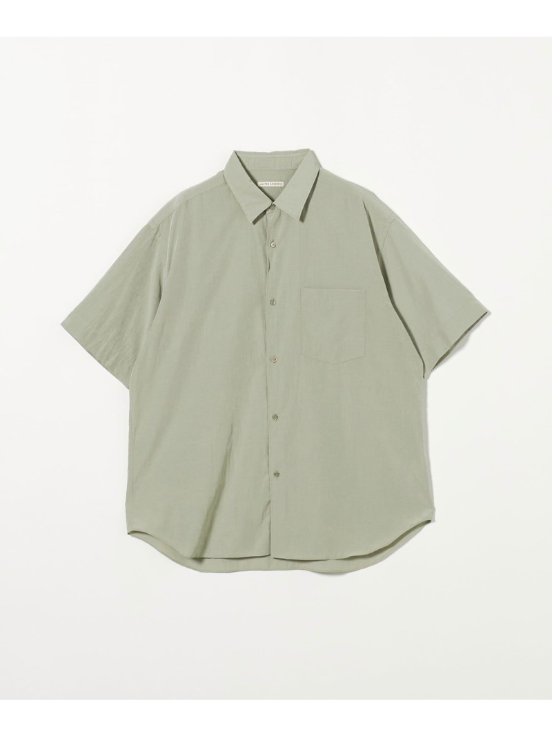 【SALE／50%OFF】ドレープ ショートスリーブシャツ UNITED ARROWS ユナイテッドアローズ アウトレット トップス シャツ・ブラウス グレー【RBA_E】【送料無料】[ Fashion]