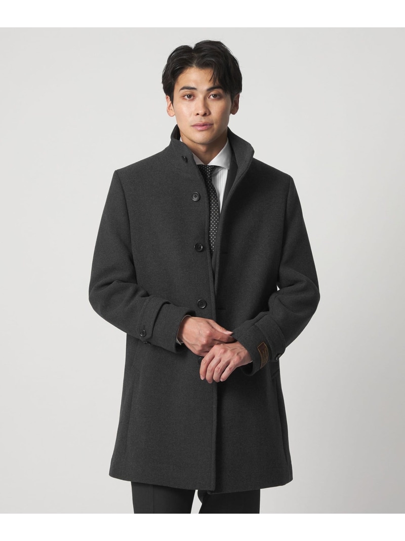 【SALE／30%OFF】メルトン スタンドカラーコート＜A DAY IN THE LIFE＞ a day in the life ユナイテッドアローズ アウトレット ジャケット・アウター その他のジャケット・アウター ネイビー ブラック グレー【RBA_E】【送料無料】[ Fashion]