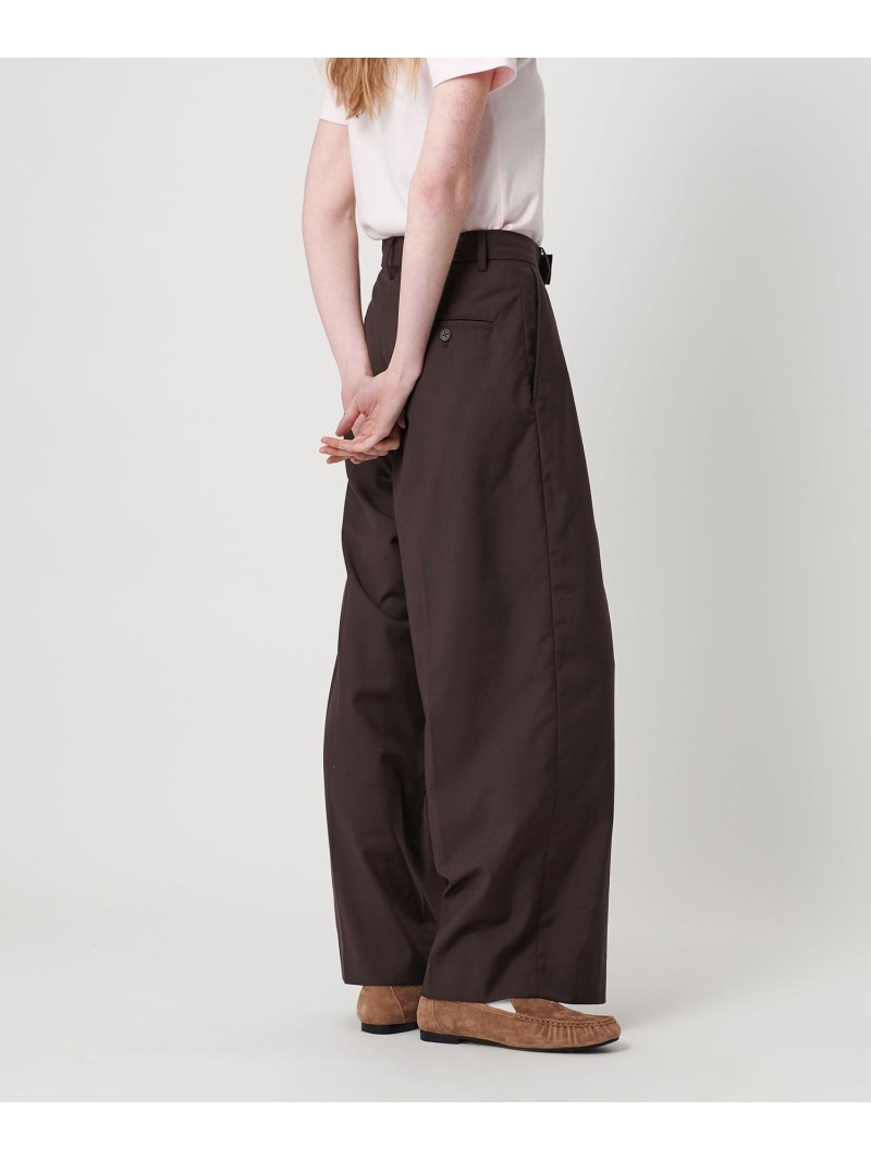 【SALE／30%OFF】＜NICE WEATHER＞広広とした スラックス NICE WEATHER ユナイテッドアローズ 降車口 ズボン下 余分の物のズボン下 赤銅色 薄墨色【RBA_E】【貨物輸送無料】[ Fashion]