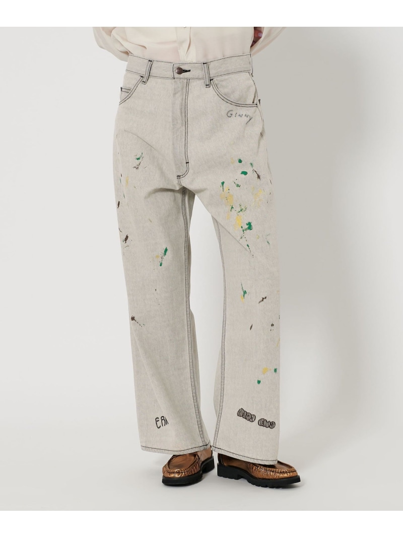 【SALE／65%OFF】【別注】＜PAYDAY＞刺しゅう ジーンズズボン下 BEAUTY\u0026YOUTH UNITED ARROWS ユナイテッドアローズ 逃げ口 ズボン下 デニム・ジーンズズボン下 薄墨色【RBA_E】【貨物輸送無料】[ Fashion]