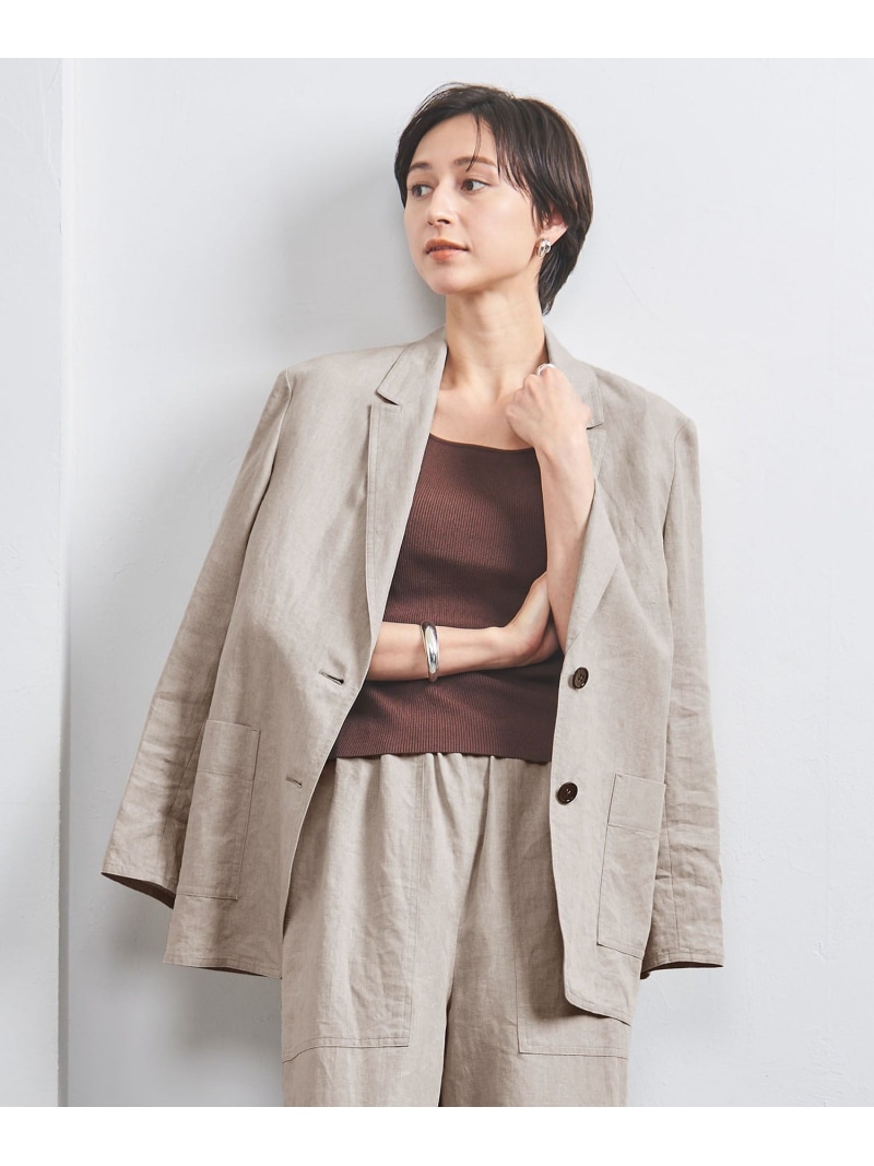ユナイテッドアローズ リネン　リネン ブレザー ジャケット　ダブルブレスト 楽天市場】【SALE／80%OFF】リネン ダブルブレスト ジャケット UNITED