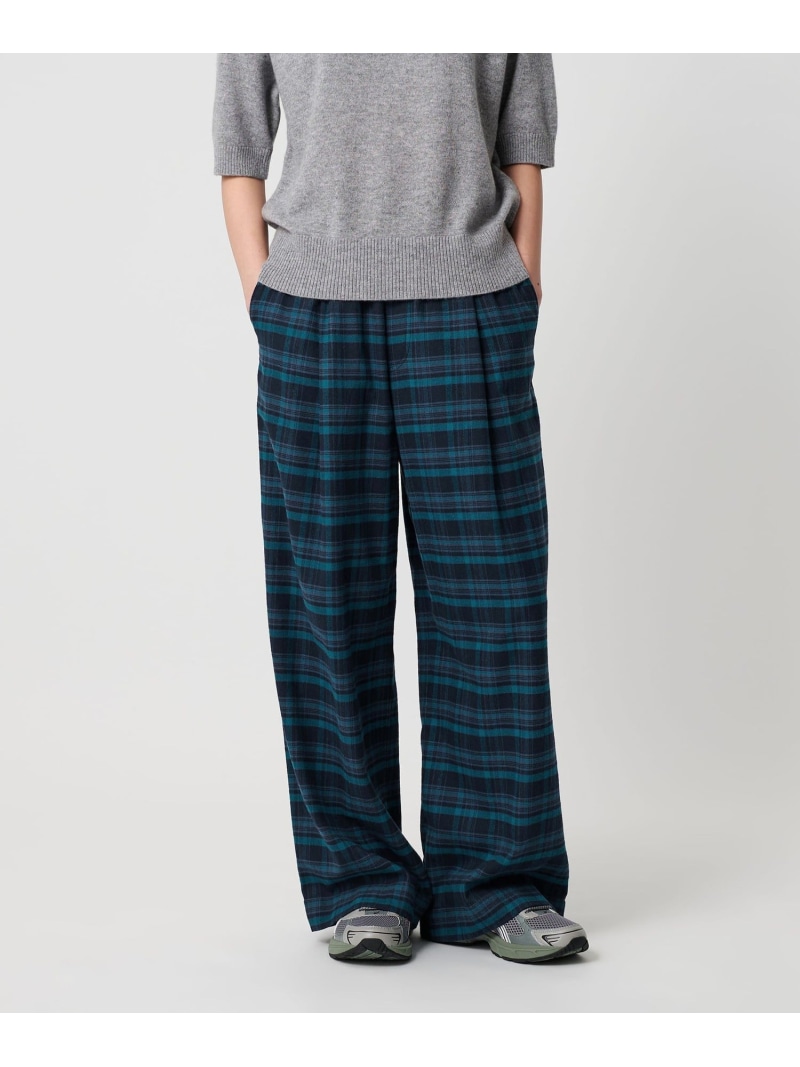 【SALE／40%OFF】コットンフランネルチェック パジャマズボン下 BEAUTY\u0026YOUTH UNITED ARROWS ユナイテッドアローズ 降車口 ズボン下 余分の物のズボン下 緑であること【RBA_E】【貨物輸送無料】[ Fashion]
