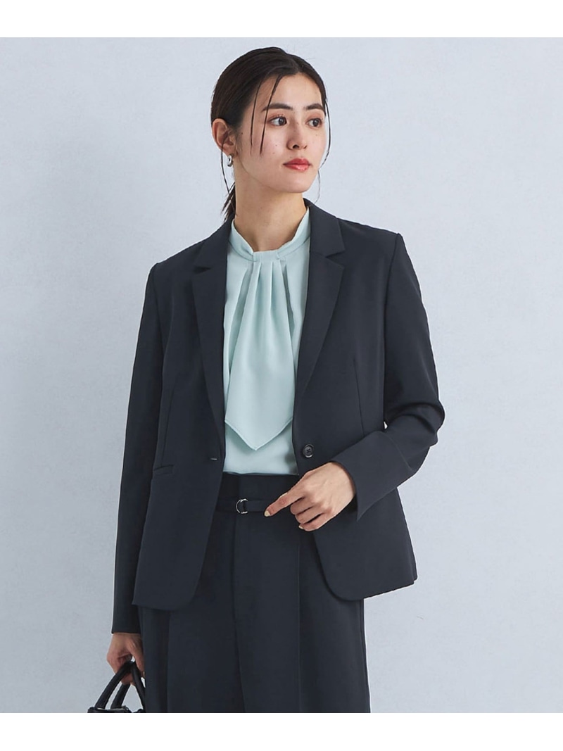 サラフール テーラード ジャケット -マシンウォッシャブル・ストレッチ・UVカット- UNITED ARROWS green label relaxing ユナイテッドアローズ アウトレット ジャケット・アウター テーラードジャケット・ブレザー ブラック ネイビー ベージュ【送料無料】[ Fashion]