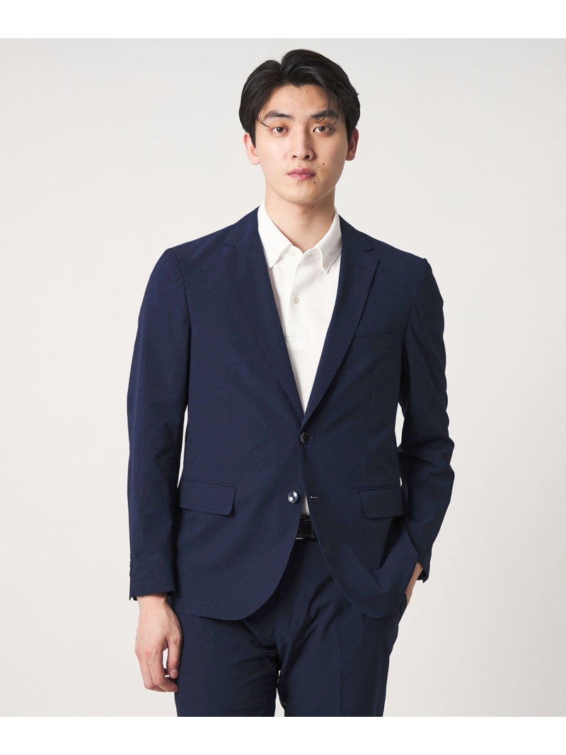 【SALE／30%OFF】サッカー 2ボタン ジャケット-セットアップ対応・マシンウォッシャブル-＜A DAY IN THE LIFE＞ a day in the life ユナイテッドアローズ アウトレット スーツ・フォーマル スーツジャケット グレー ネイビー【RBA_E】【送料無料】[ Fashion]｜UNITED ARROWS LTD. OUTLET
