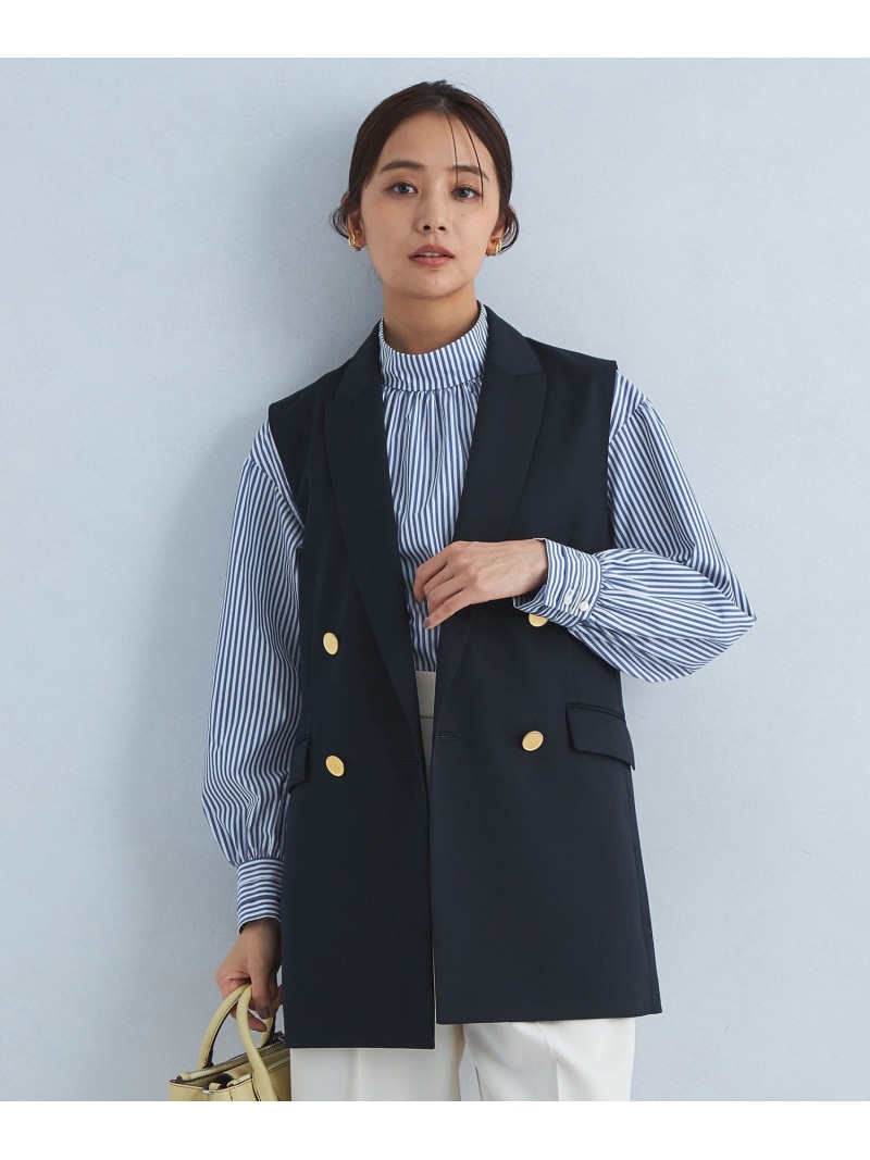 楽天市場】ドッキング ペプラム ニット ジレ -ウォッシャブル- UNITED