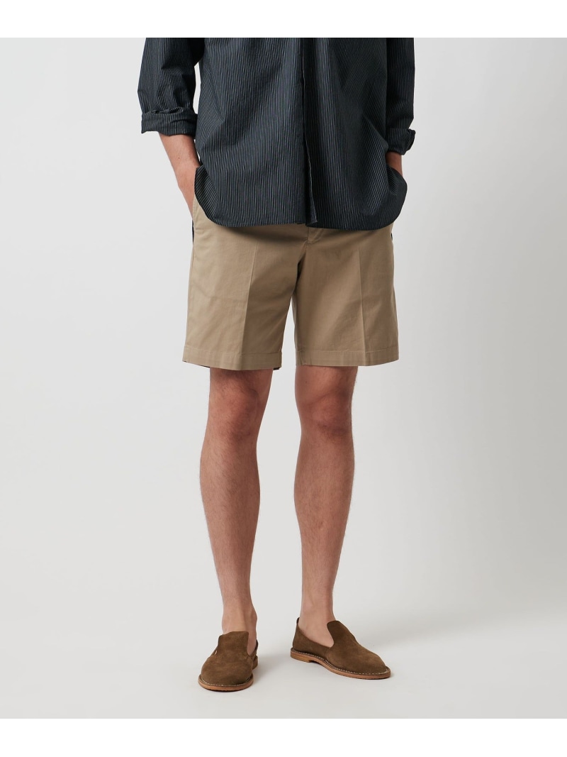 【SALE／30%OFF】ツイル ベーシック ノープリーツ ショーツ UNITED ARROWS ユナイテッドアローズ アウトレット パンツ その他のパンツ ベージュ ネイビー【RBA_E】【送料無料】[ Fashion]