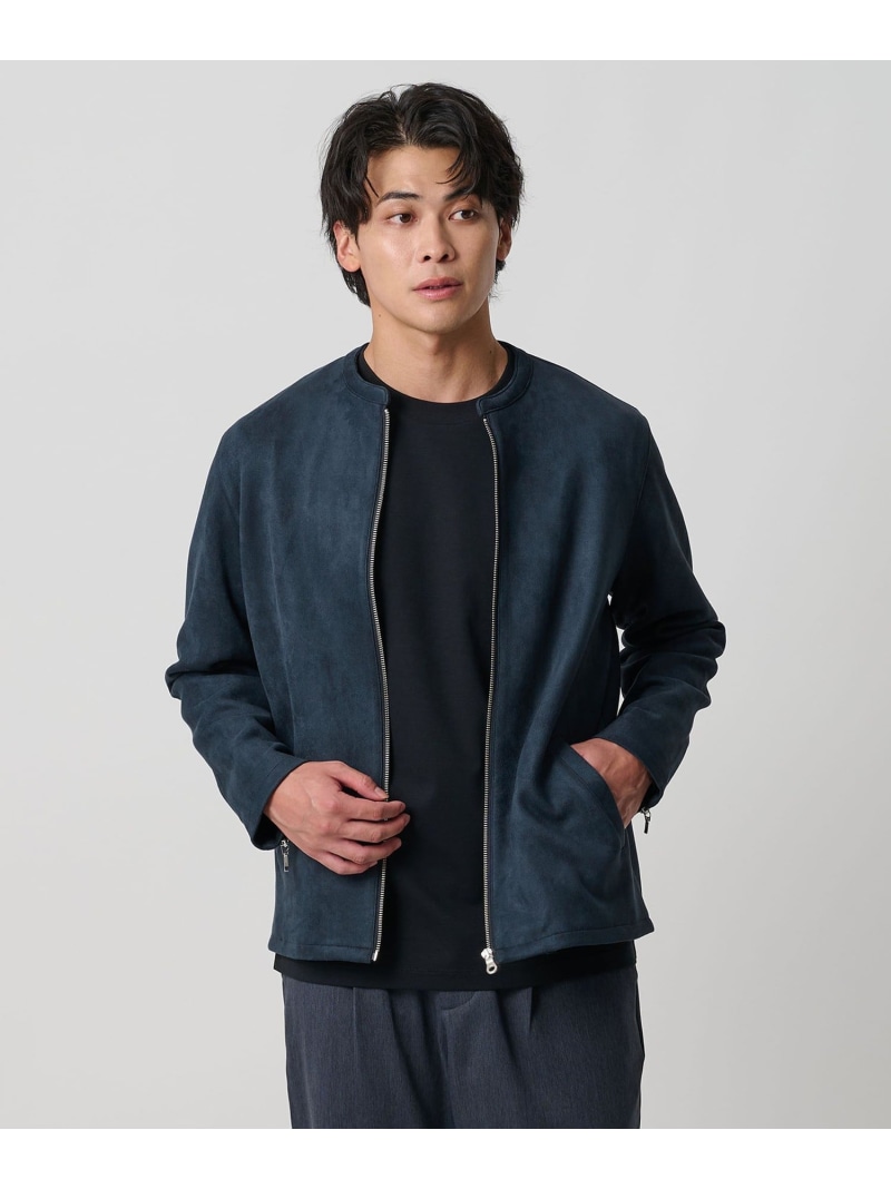 【SALE／30%OFF】スエードライク ライダース 上衣＜A DAY IN THE LIFE＞ a day インチ the life ユナイテッドアローズ 逃げ口 ジャケット・アウター ライダースジャケット 薄墨色 米国海軍 赤銅色【RBA_E】【貨物輸送無料】[ Fashion]
