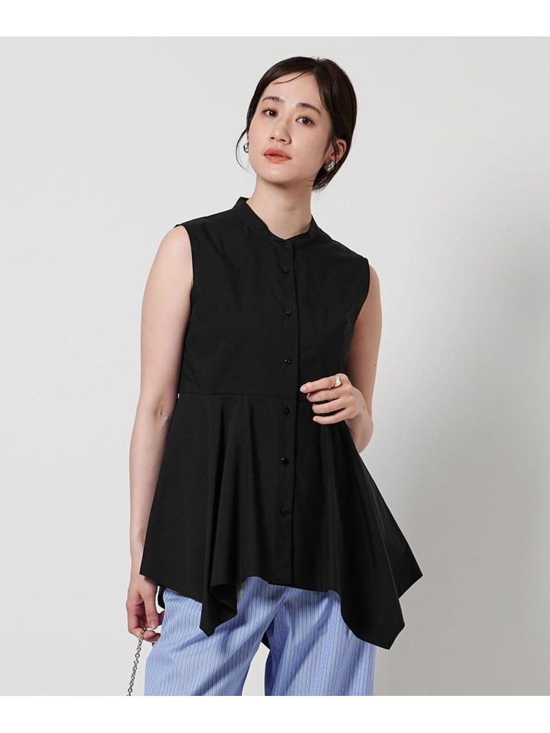 【SALE／40%OFF】ペプラム ノースリーブ トップ UNITED ARROWS ユナイテッドアローズ 逃げ口 トップス プルオーバー・トップ 白いこと 黒いこと【RBA_E】【貨物輸送無料】[ Fashion]