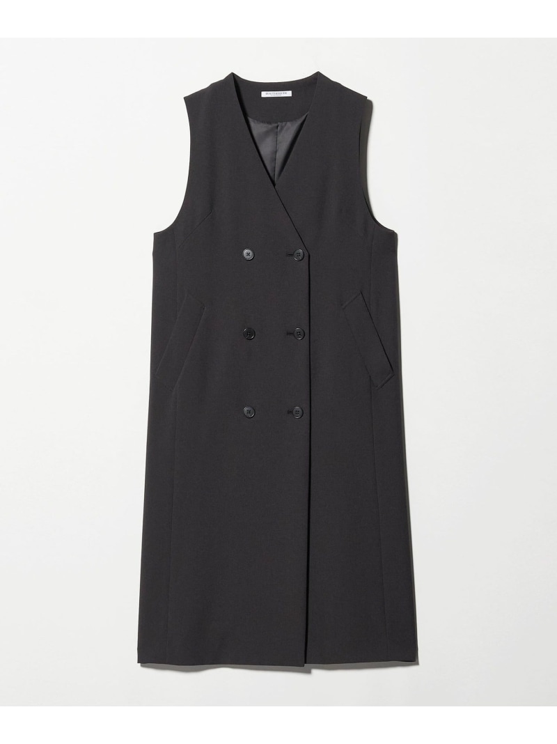ポリエステル雑ぜ合わせる ジレ\u0026前掛けスコート 2WAY BEAUTY\u0026YOUTH UNITED ARROWS ユナイテッドアローズ 逃げ口 衣装・御召しもの 余分の物の衣装・御召しもの 薄墨色【貨物輸送無料】[ Fashion]