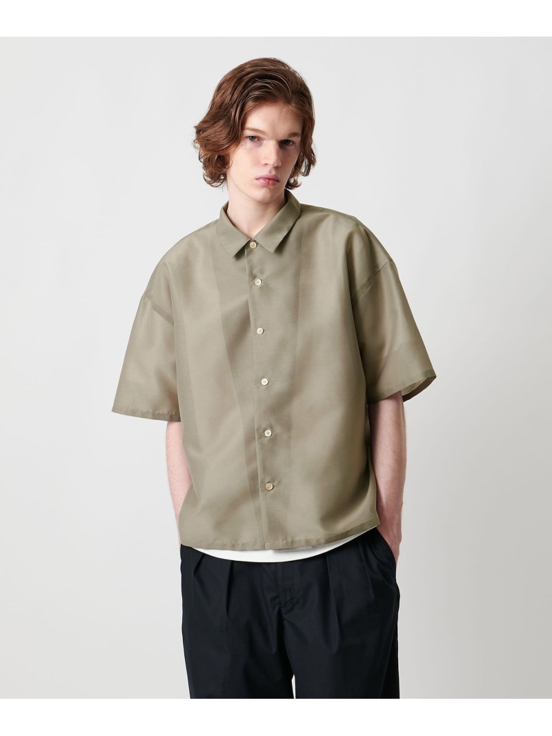 【SALE／40%OFF】＜UNITED ARROWS \u0026 SONS＞ OGD BOXY S/SL SHIRT/ショートスリーブシャツ UNITED ARROWS \u0026 SONS ユナイテッドアローズ 逃げ道 トップス プルオーバー・トップ 黒いこと ベージュ【RBA_E】【貨物輸送無料】[ Fashion]