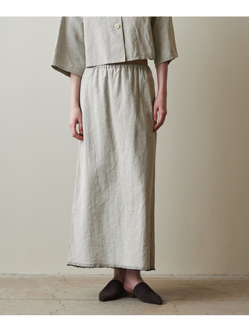 【SALE／40%OFF】＜Steven Alan＞コットン アサ デニム ロング スカート Steven Alan ユナイテッドアローズ アウトレット スカート その他のスカート ネイビー グレー【RBA_E】【送料無料】[ Fashion] 8,910円