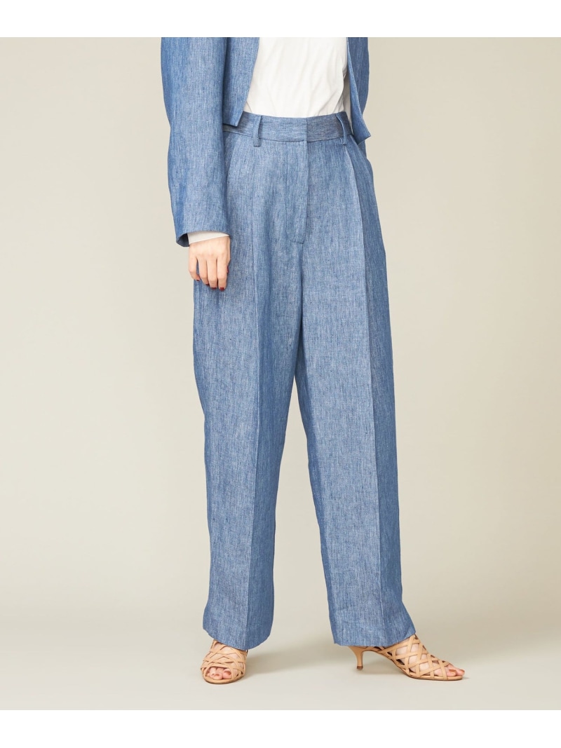 【SALE／60%OFF】＜conte＞デニムライク タック 広々としたズボン下 conte ユナイテッドアローズ 逃げ口 ズボン下 余分の物のズボン下 ベージュ【RBA_E】【貨物輸送無料】[ Fashion]