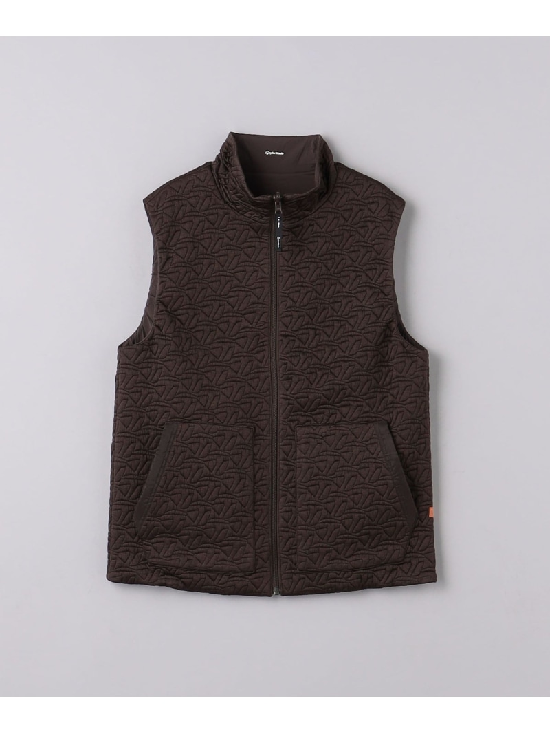 【SALE／70%OFF】【別注】＜TaylorMade*UNITED ARROWS＞ ユニ一発やる キルティング リバーシブルベスト UNITED ARROWS GOLF ユナイテッドアローズ 逃げ口 運動競技・アウトドア装置 ゴルフグッズ 黒いこと ベージュ 赤銅色【RBA_E】【貨物輸送無料】[ Fashion]