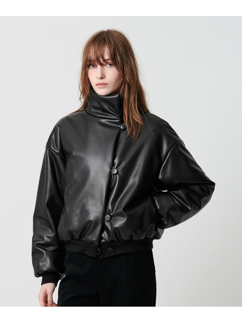 【SALE／30%OFF】＜ATTISESSION＞レザーライク 上衣 ATTISESSION ユナイテッドアローズ 逃げ口 ジャケット・アウター 余分の物のジャケット・アウター 黒いこと【RBA_E】【貨物輸送無料】[ Fashion]